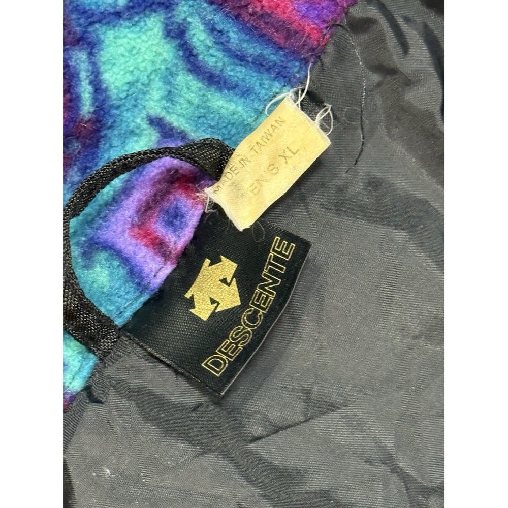 Vintage Descente Anorak Aztec Fleece Jacket Mens Size XL Ski Gorpcore Gear 90's - Picture 7 of 12